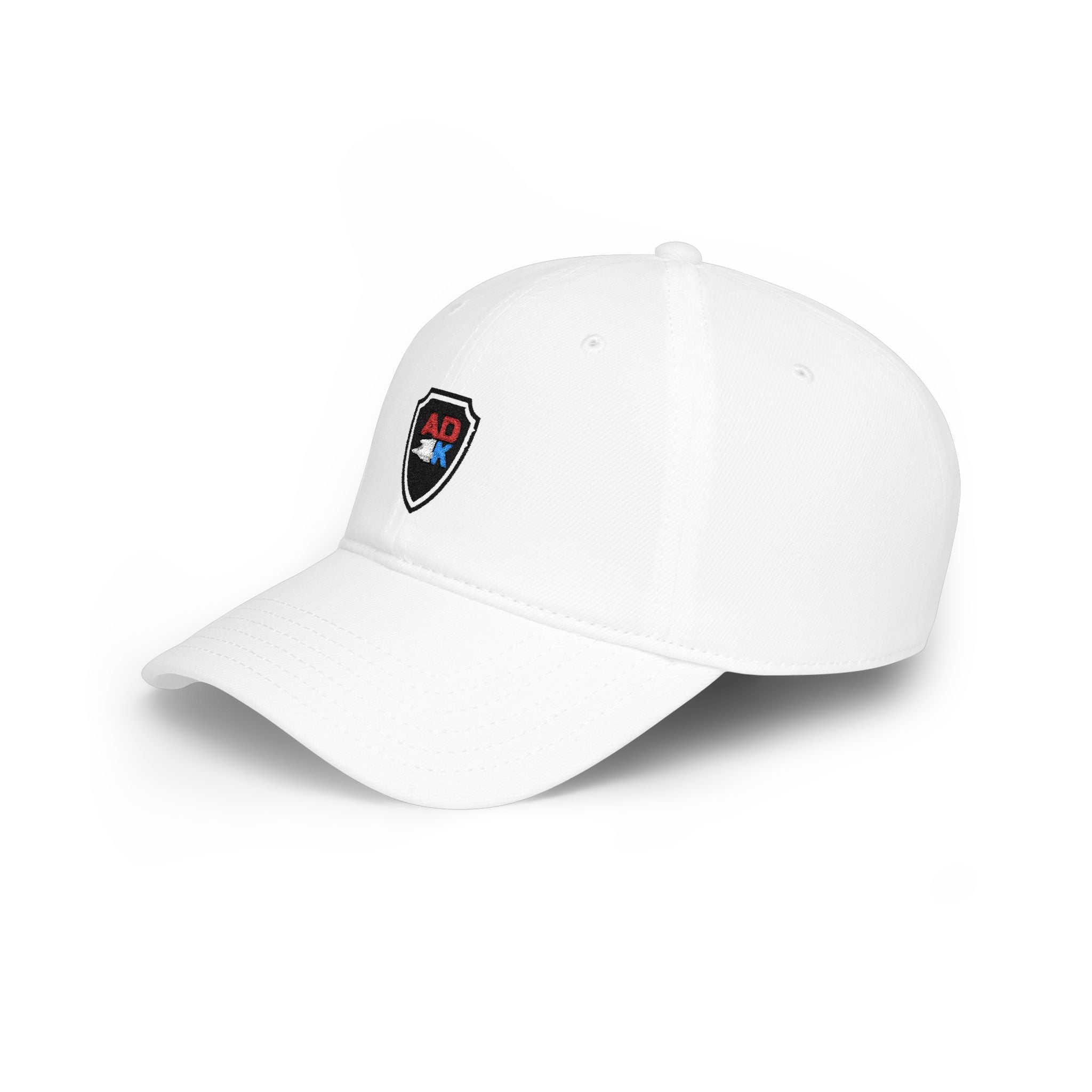 AD4K Shield Baseball Hat — White