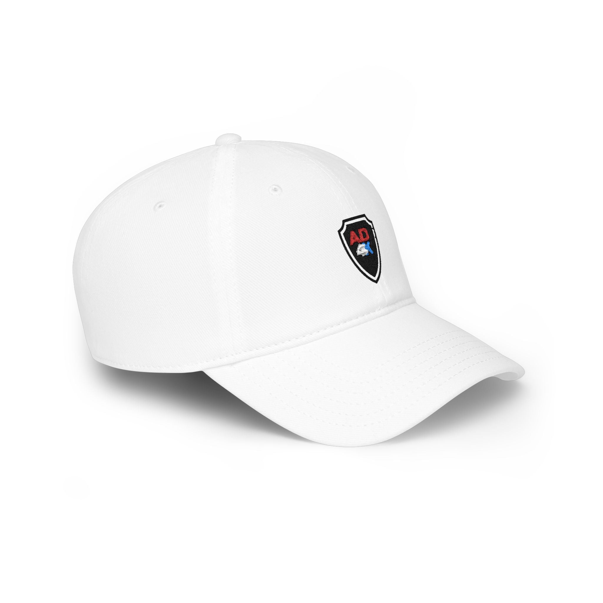 AD4K Shield Baseball Hat — White