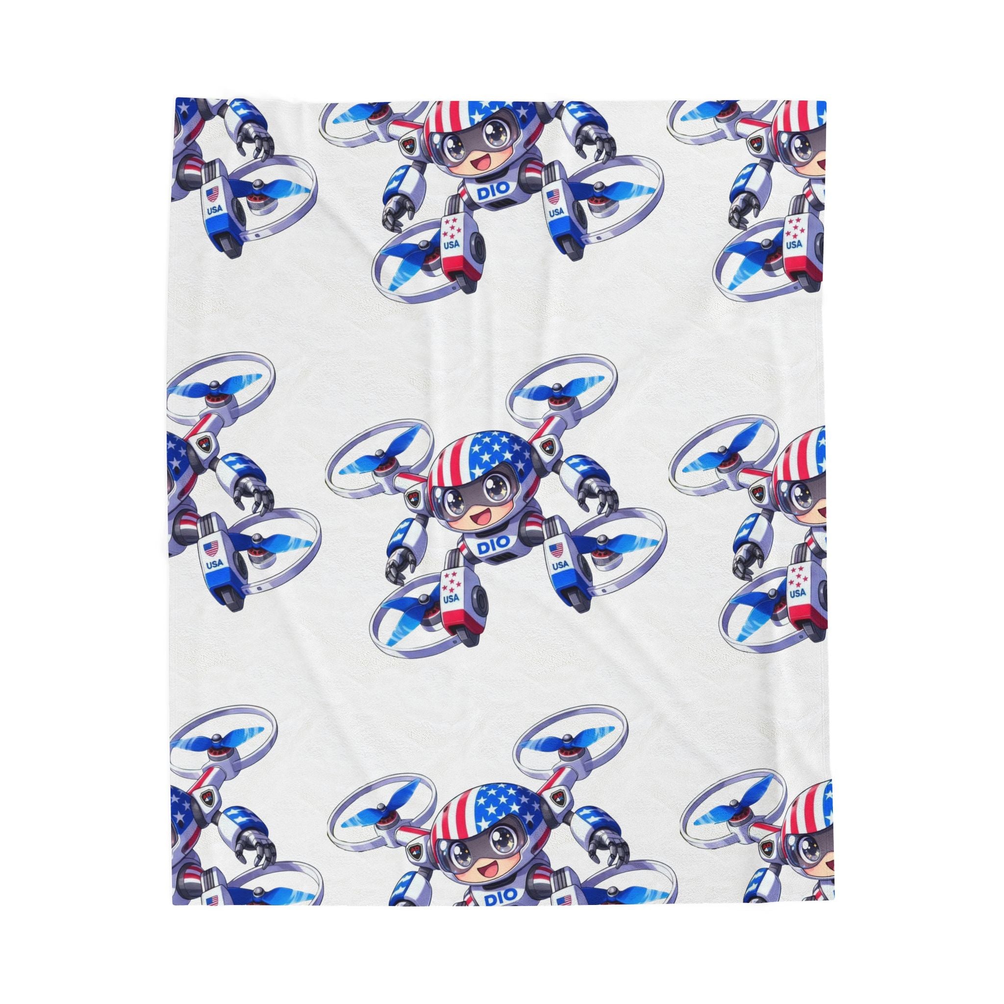 Dio the Drone Plush Blanket