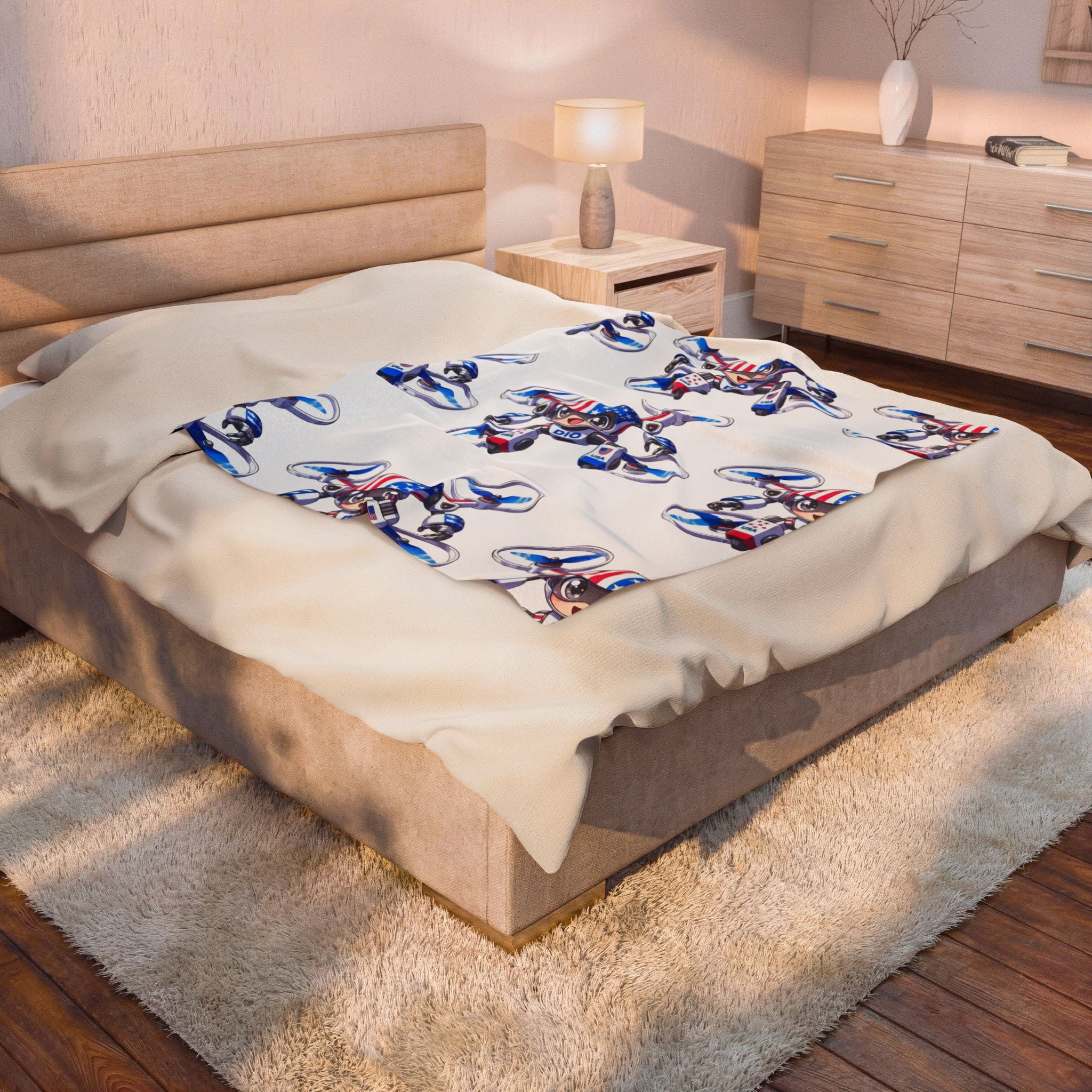 Dio the Drone Plush Blanket