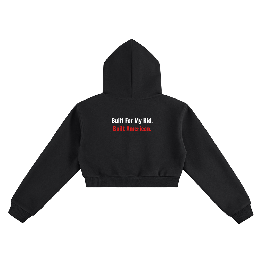 AD4K Adult Cropped Hoodie — Black