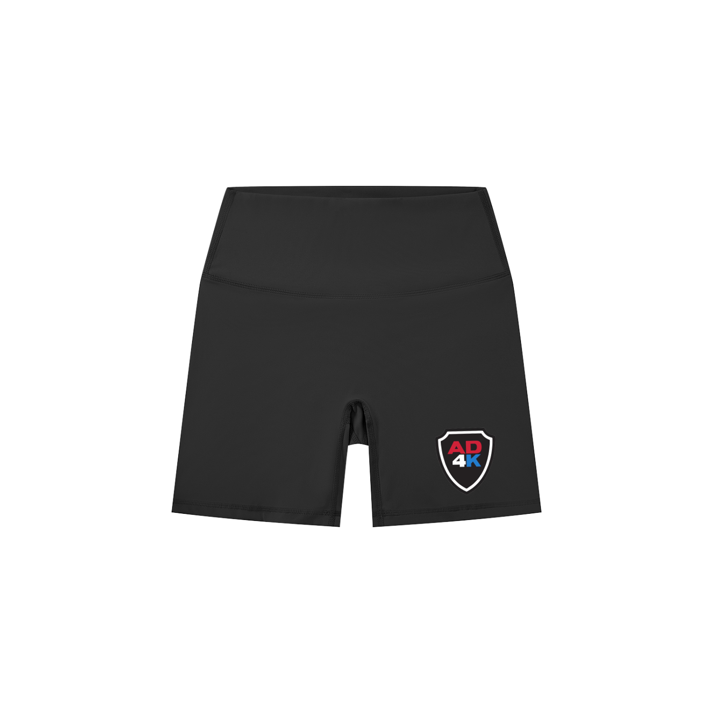AD4K Shield Women’s High-Waist Biker Shorts — Black