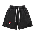 AD4K Shield Youth Stone Washed Shorts — Black