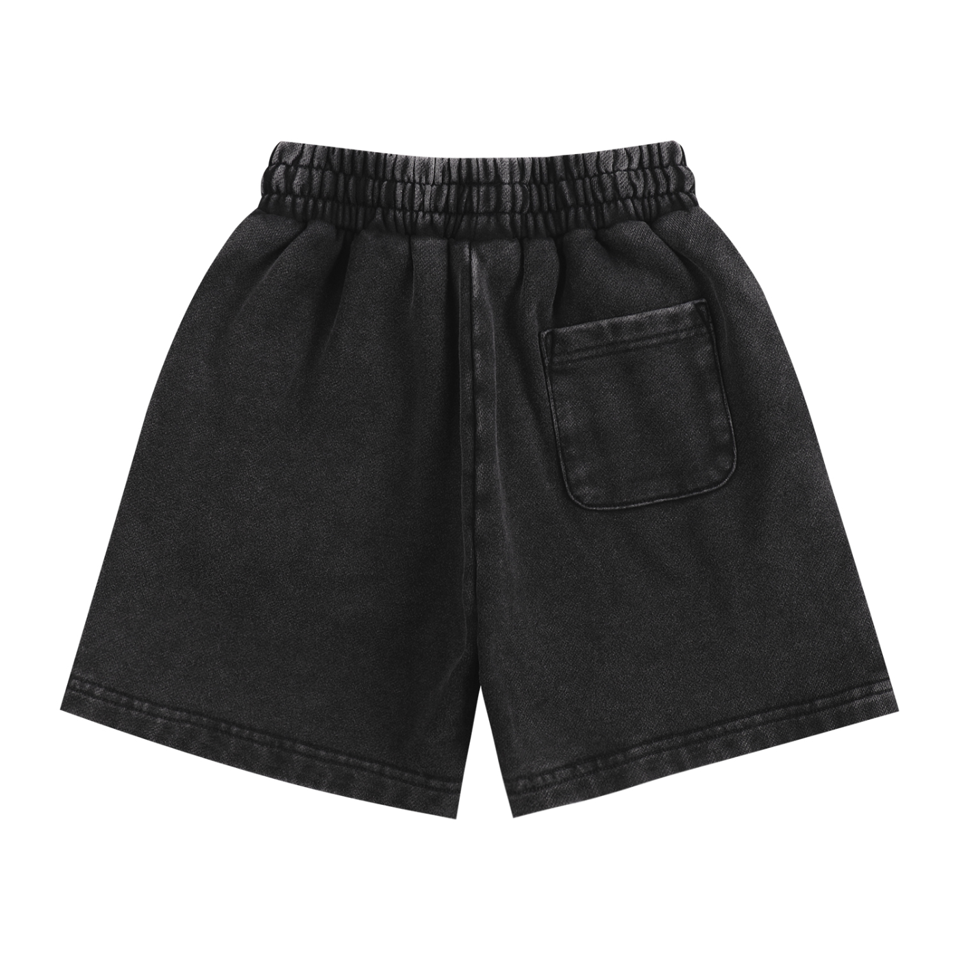 AD4K Shield Youth Stone Washed Shorts — Black