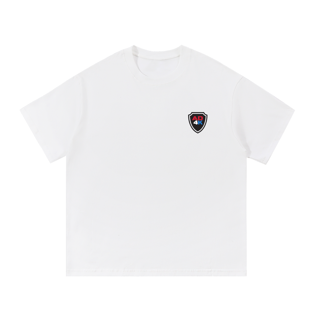 AD4K Shield Adult Tee #MilitaryDad — White